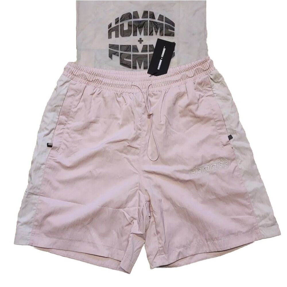 Homme Femme "Pink" 1995 Track Shorts NWT Size XL
